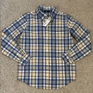 NWT Janie & Jack Plaid Shirt, 8